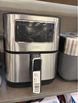 CRUX 8-Qt Digital Air Fryer – Stainless Steel
