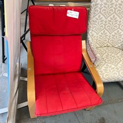 (In store) Red ikea Poang chair