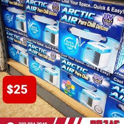 Arctic Air Pure Chill 2.0 Evaporative Air Cooler by Ontel - Powerful, Quiet, Lightweight and Portable Space Cooler with Hydro-Chill Technology For Bed