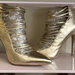 ALDO Strappy Gold Astevia Heels  And 