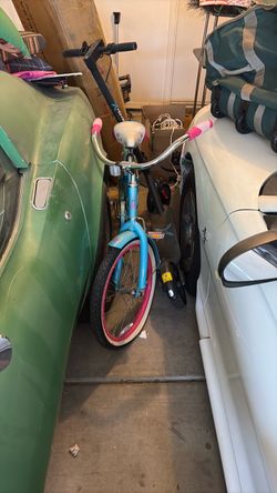 Kids Girls Bike Blue and Pink
