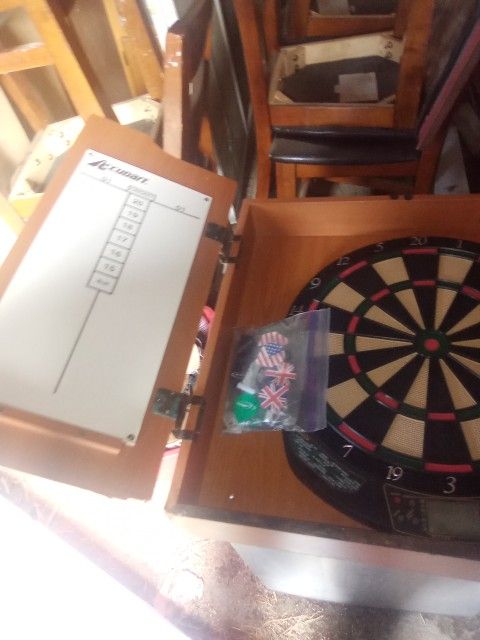 Accudart Dartboard Wooden Cabinet
