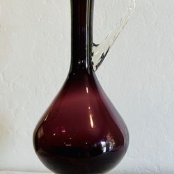 vintage mid century modern empoli amethyst ewer pitcher