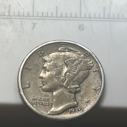 1935 S Dime Plus 1967 Quarter  / Error In Dime  COD / 1965