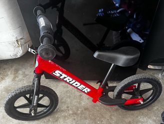 STRIDER 12 Sport Kids Balance Bike – Red – Adjustable Seat