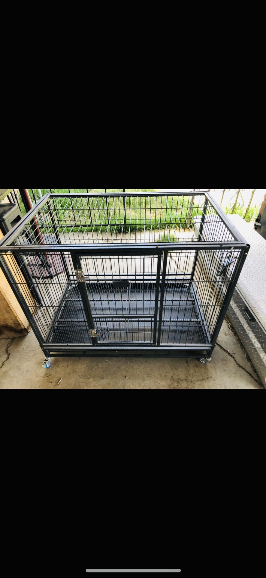 Heavy duty Dog cage with wheels $80 each
