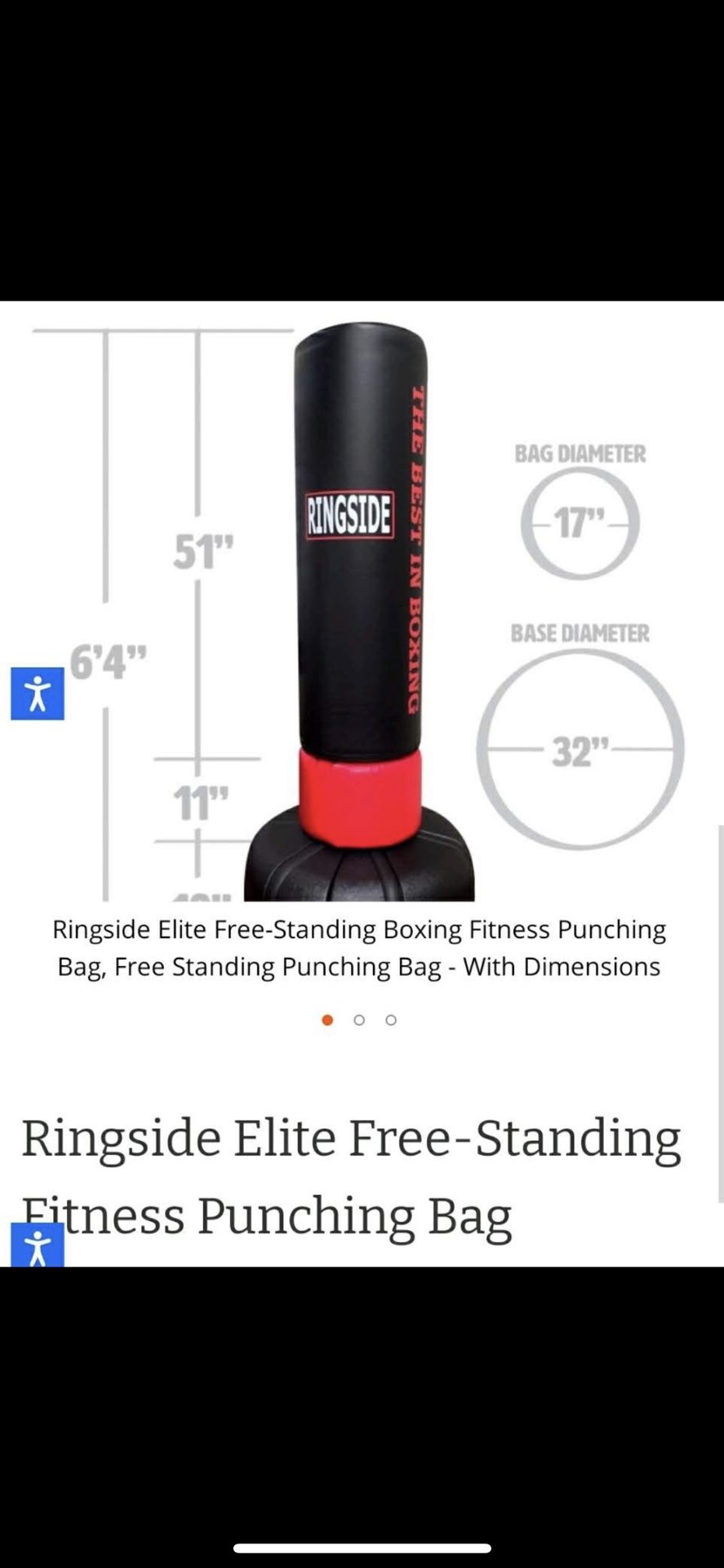 Ringside Elite Free Standing Fitness Punching Bag