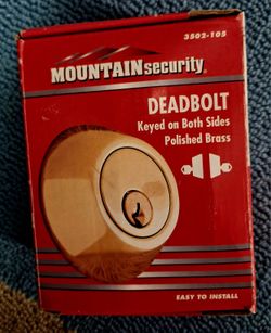 Mountain Security Deadbolt NEW