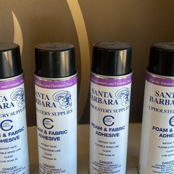 Fabric and adhesive spray