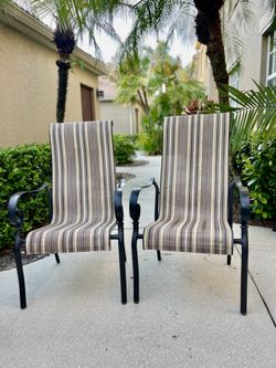Outdoor patio chair - set of 2