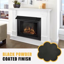 Fireplace  Black Adjustable Fireplace Hood for 28 to 48" Fireplace Hood Heat Shield Equipped with Insulation