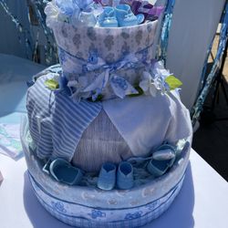 Baby Boy Diaper Cake 
