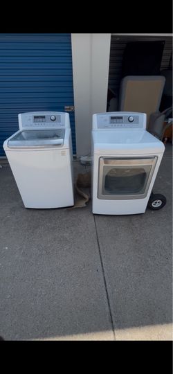 LG washer with free matching dryer $180