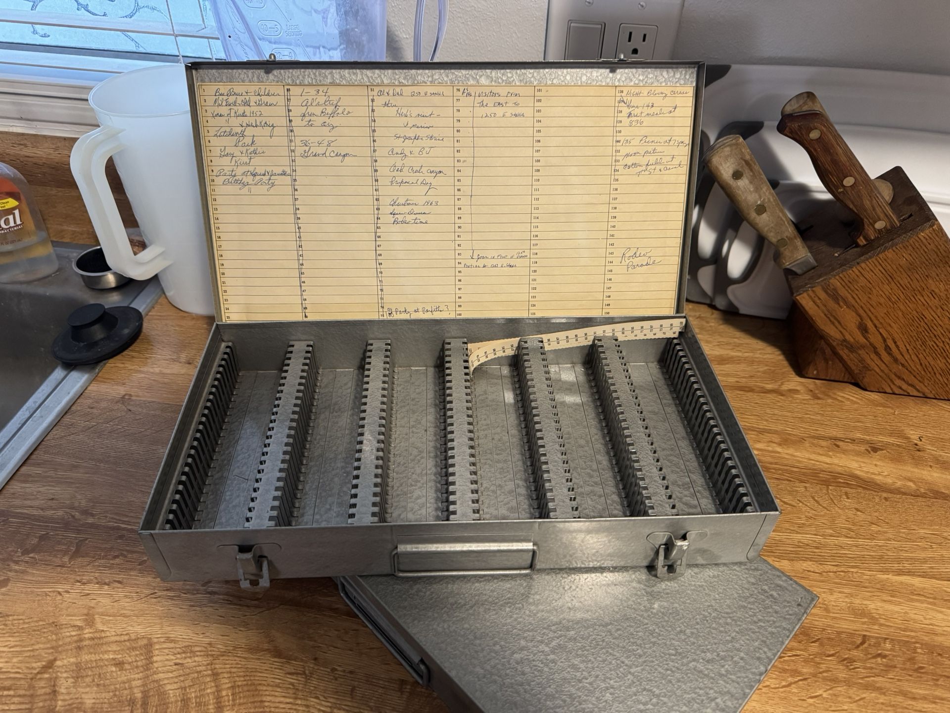 Metal Photo Slide Organizer/Storage