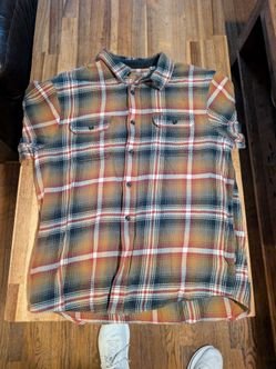 Orvis L flannel overcoat Jacket