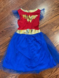 Wonder Woman Tutu Dress Child Medium 7-8 Costume