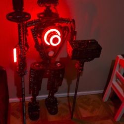 Custom steel robot metal art sculpture 40 inch tall