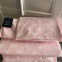 Nautica pink crab sheets and pillow cases