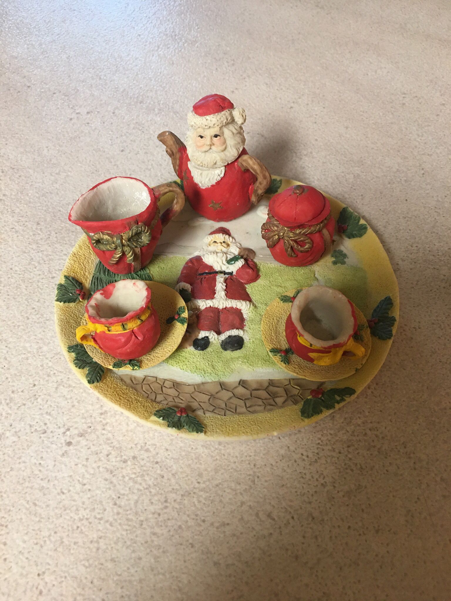 Mini Santa Tea Set