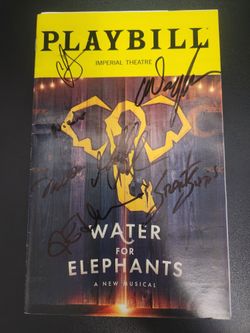 Water For Elephants Signed Broadway Playbill 2024