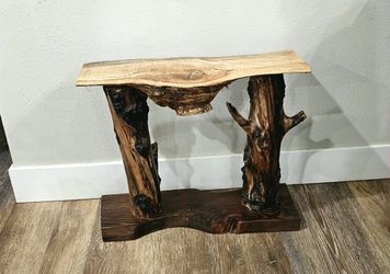 Handmade Wooden Plant Stand Or End Table