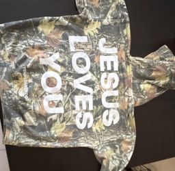 LOVE OF GOD HOODIE SMALL WITH TAG