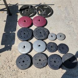 US Duracast Standard Weights Barbell Lot Set