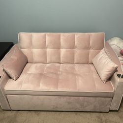 Pink Pull Out Couch 