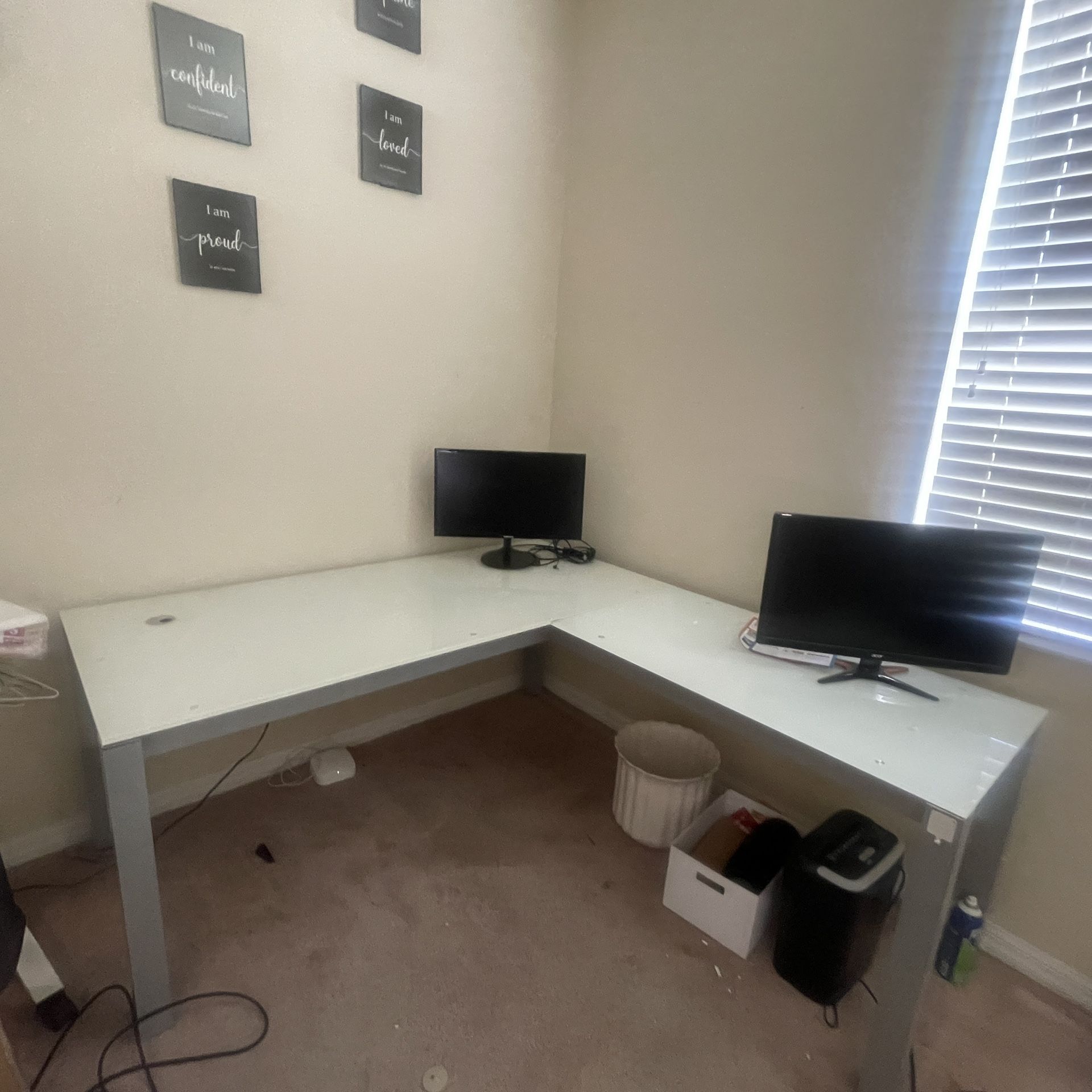 Glass Desk