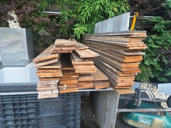 4by 4 pressure treated  7 ea and cedar boards