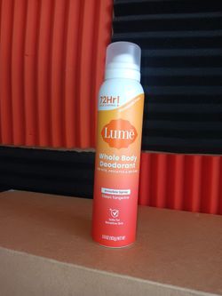 Lume Invisible Spray Deodorant For Women Full Size 72 Hr Odor Control - Aluminum & Baking Soda Free - 3.6 oz (Clean Tangerine)