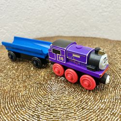 Thomas the Train Charlie Tank Engine And Barrel Car Wooden Railway Friends 