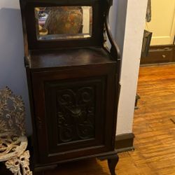 Mahogany Chest W Storage. Not Sold