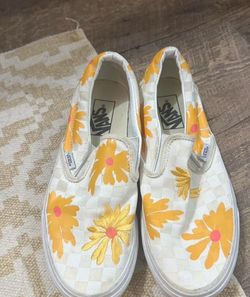 slip on vans yellow