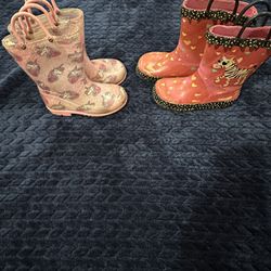 Girls Size 9 rain Boots