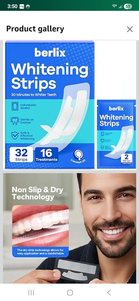 Berlix Teeth Whitening Strips