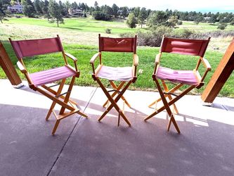 3 Vintage Director Chairs