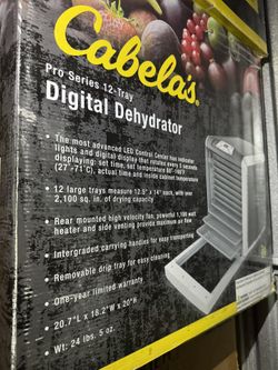 12 Tray Cabelas Pro Dehydrator
