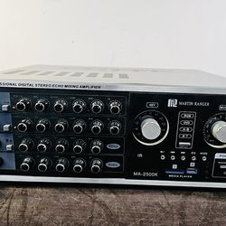 Martin Ranger MA-2500K 1000W Professional Digital Stereo Echo Mixing Amplifier