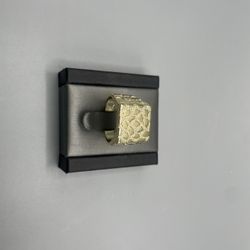 10KT Gold Square Nugget Ring