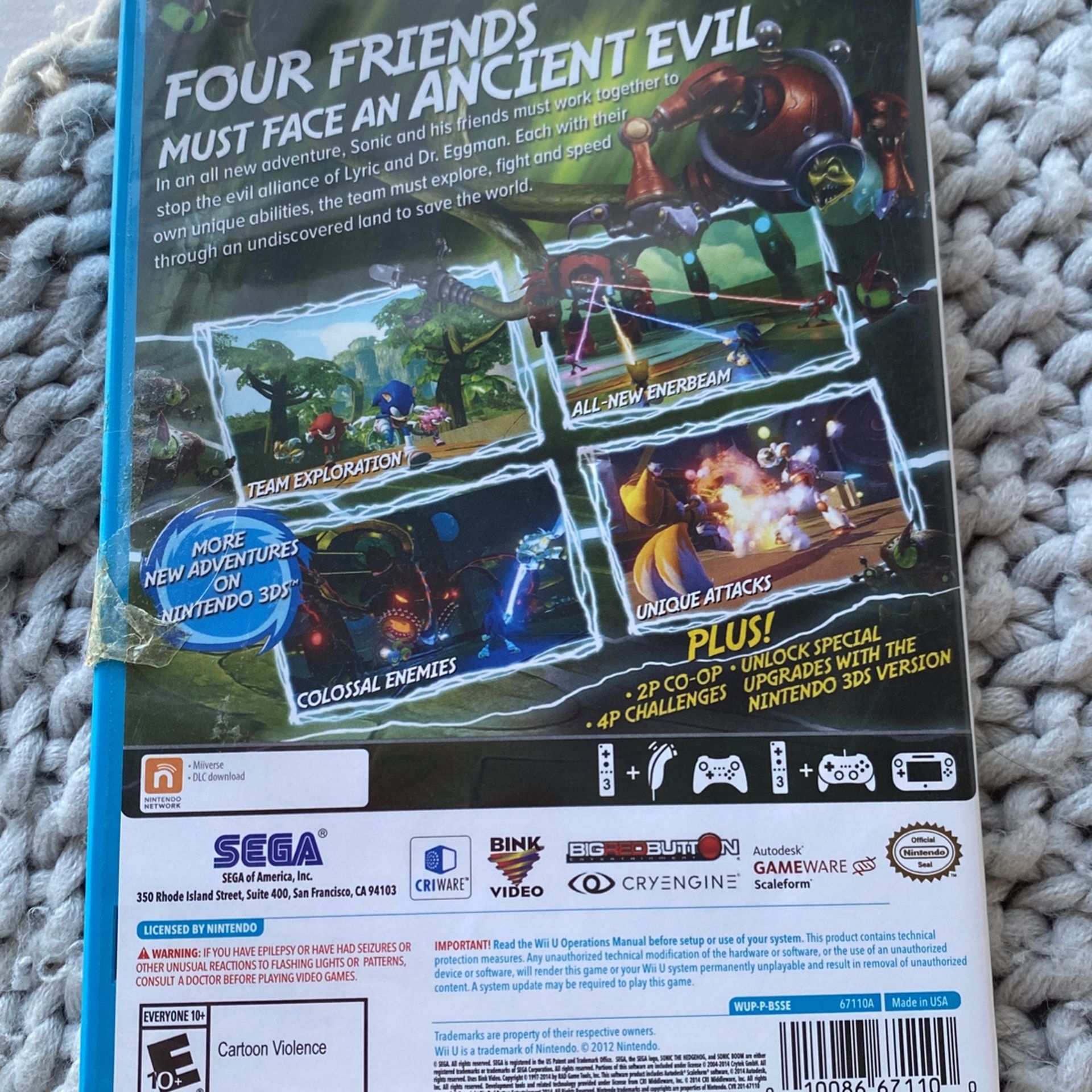 Wii U Sonic Boom