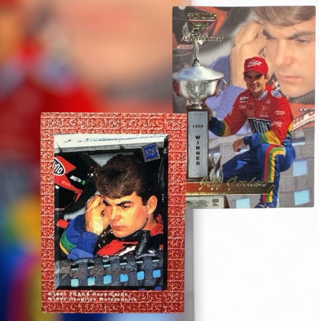 Jeff Gordon 1995 Traks 5th Anniversary Red Parallel #38 DuPont Racing - Coll