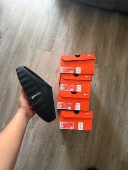 Nike mind 001 slide black chrome