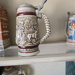 Cattle Drive Vintage Avon Beer Stein  1980