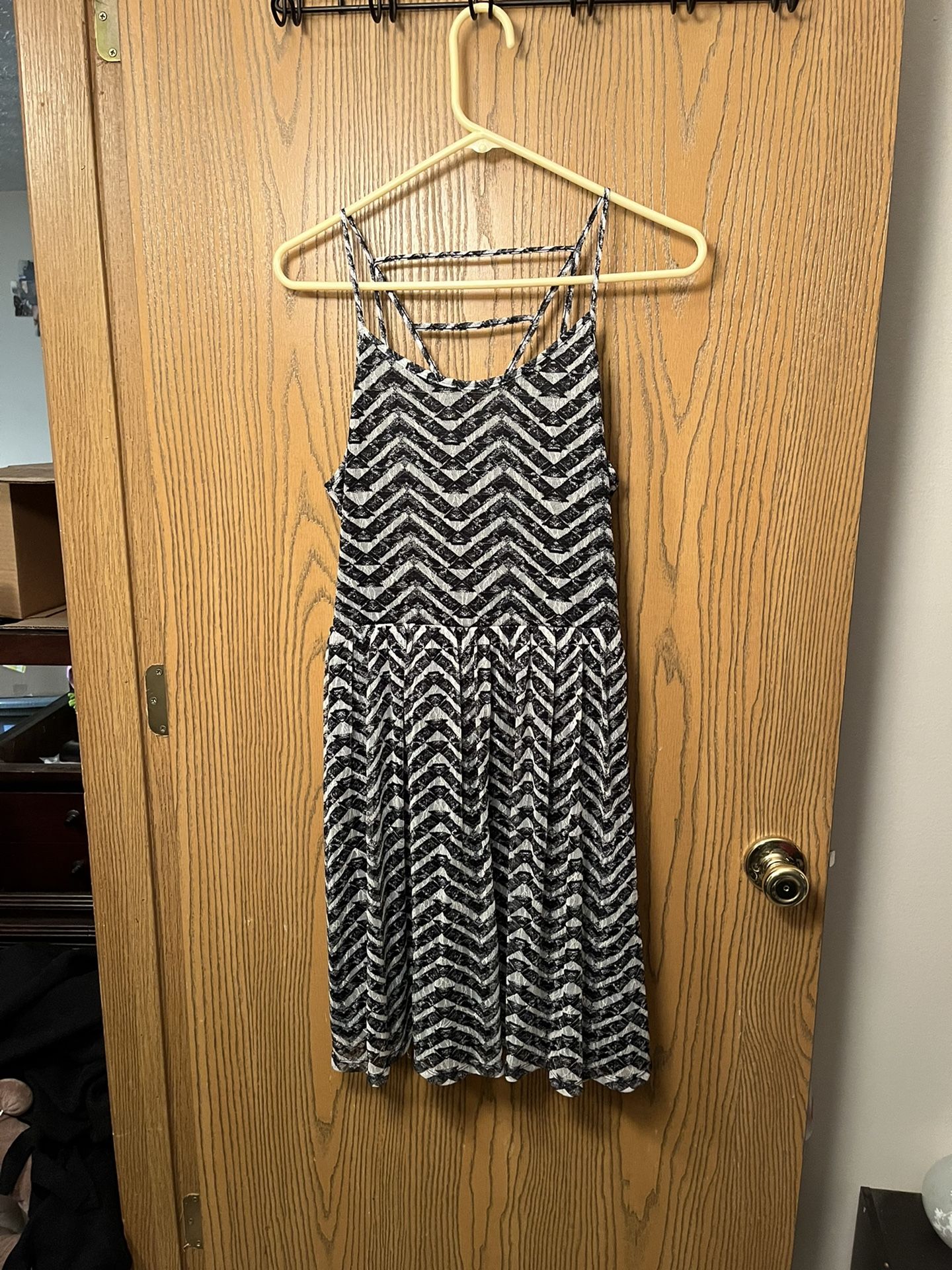 Dark Stripped Sundress 