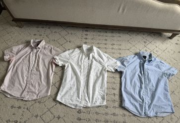 Men’s Short Sleeve Cotton Shirts Medium 