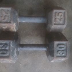 Curling Bar, Dumbells, Weights