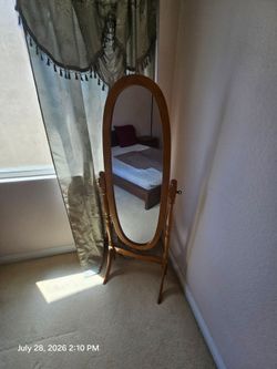 Oval mirror 59" tall