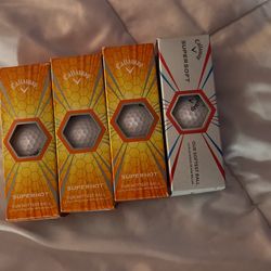 4 New Box Calloway balls