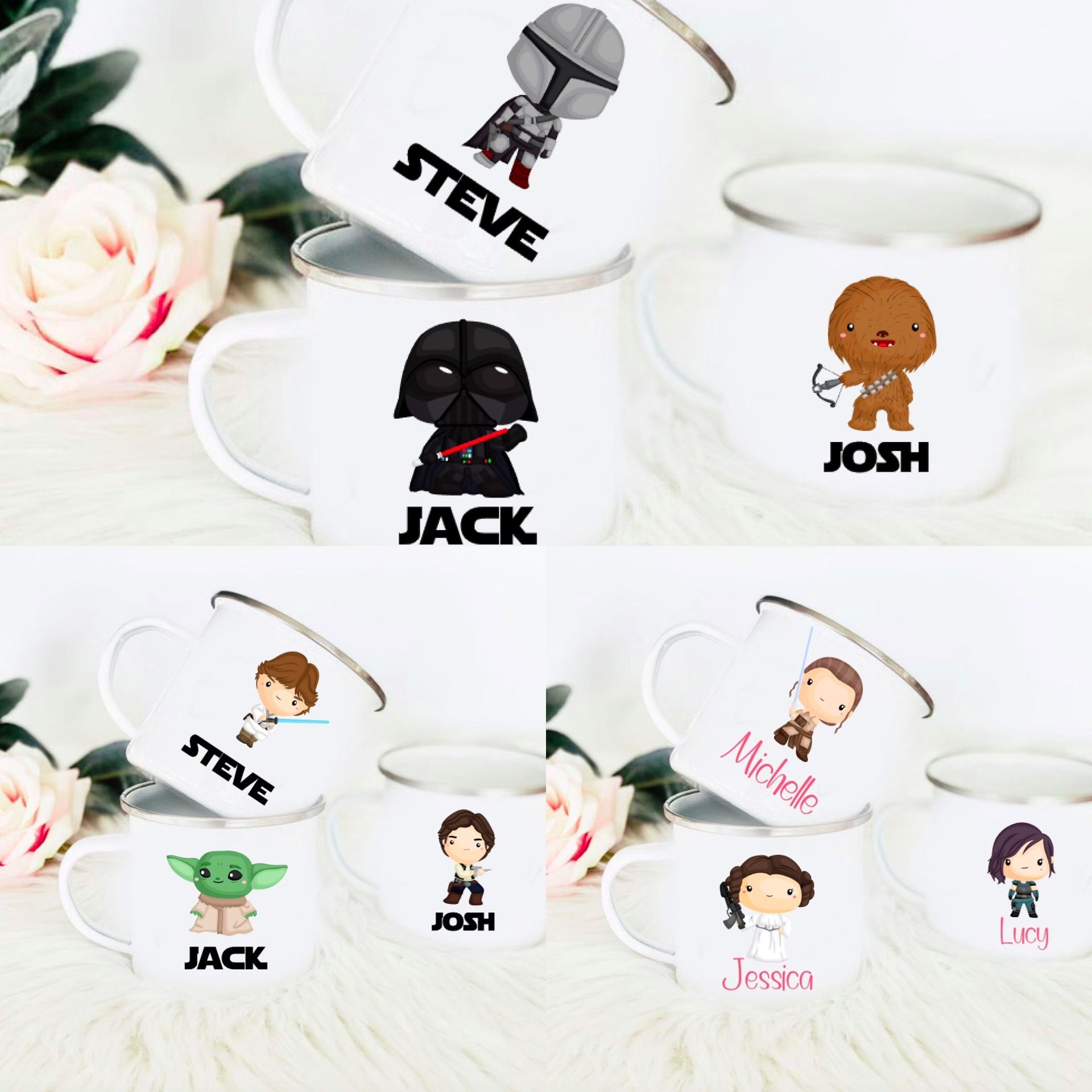 Disney Star Wars personalized camper mugs